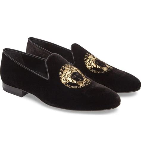 versace loafers velvet|versace loafers on sale.